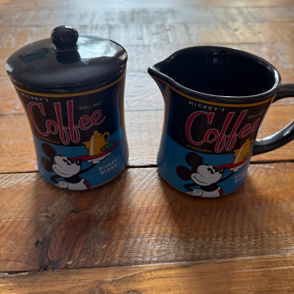 Disney Mickey Mouse Creamer and Sugar Dish